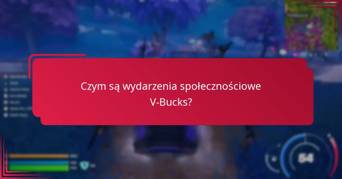 Jak mogę wziąć udział w wydarzeniach społecznościowych V-Bucks?